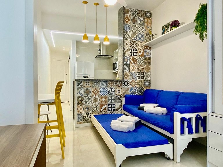 M30 - Flat a 3 minutos da praia de Copacabana