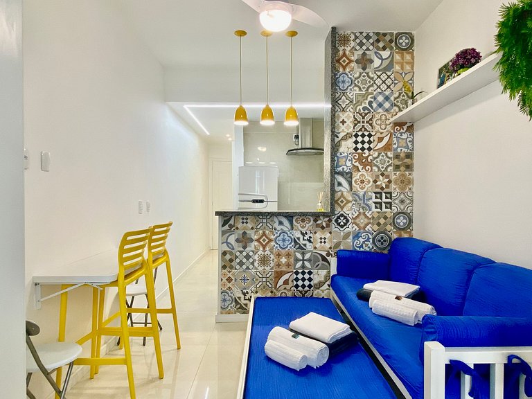 M30 - Flat a 3 minutos da praia de Copacabana