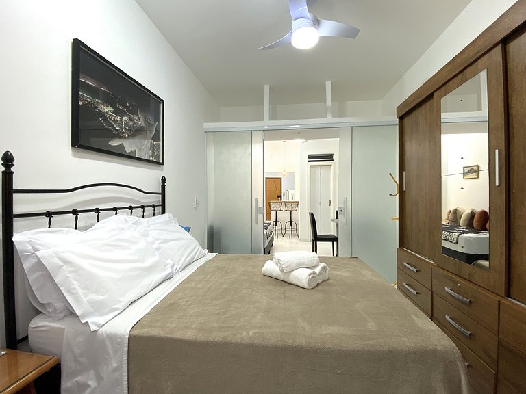 M100 - Flat a 3 minutos da praia de Copacabana