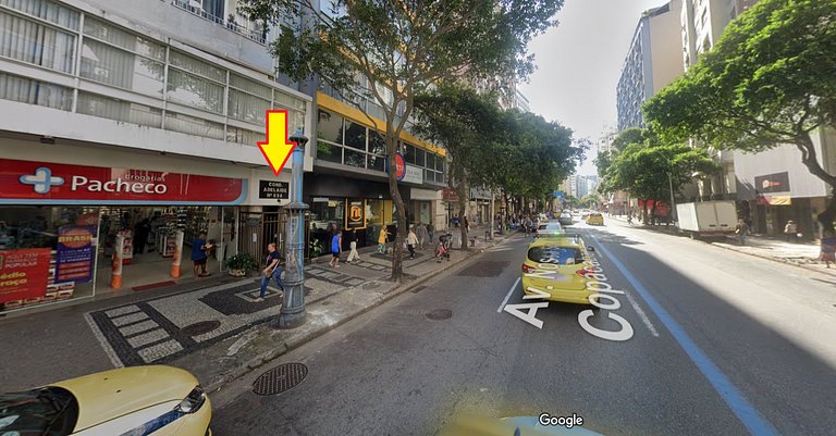 AD12 - Apto a 4 min da praia - vista pro Cristo