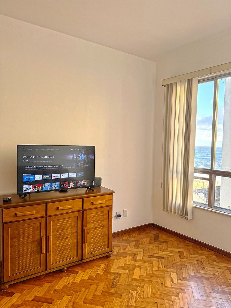 DF81 - Apto vista do mar 4 min praia de Copacabana