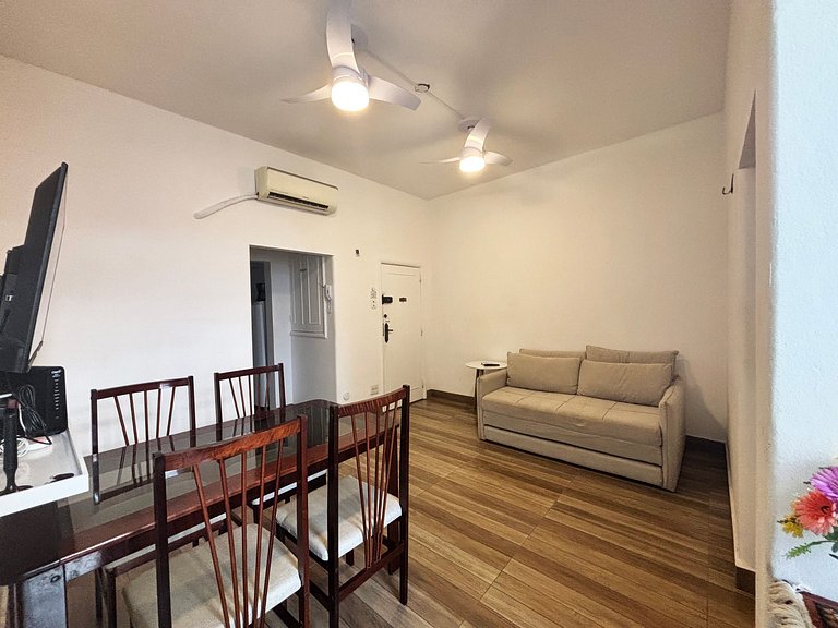 AD12 - Apto a 4 min da praia - vista pro Cristo