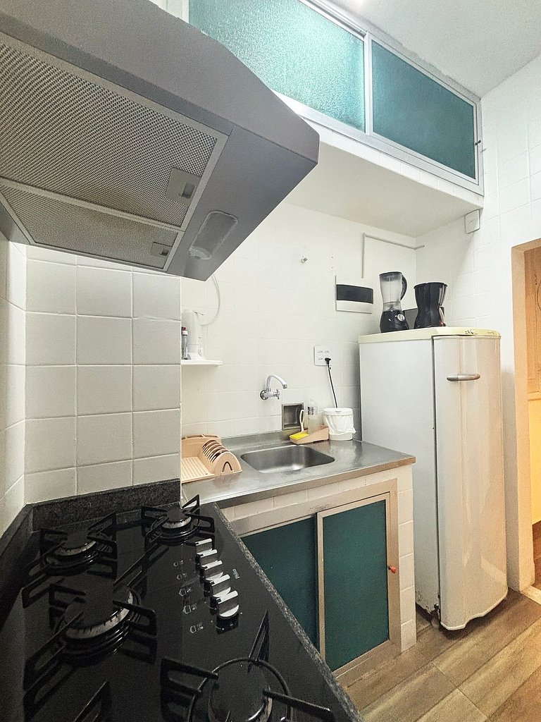 AD12 - Apto a 4 min da praia - vista pro Cristo